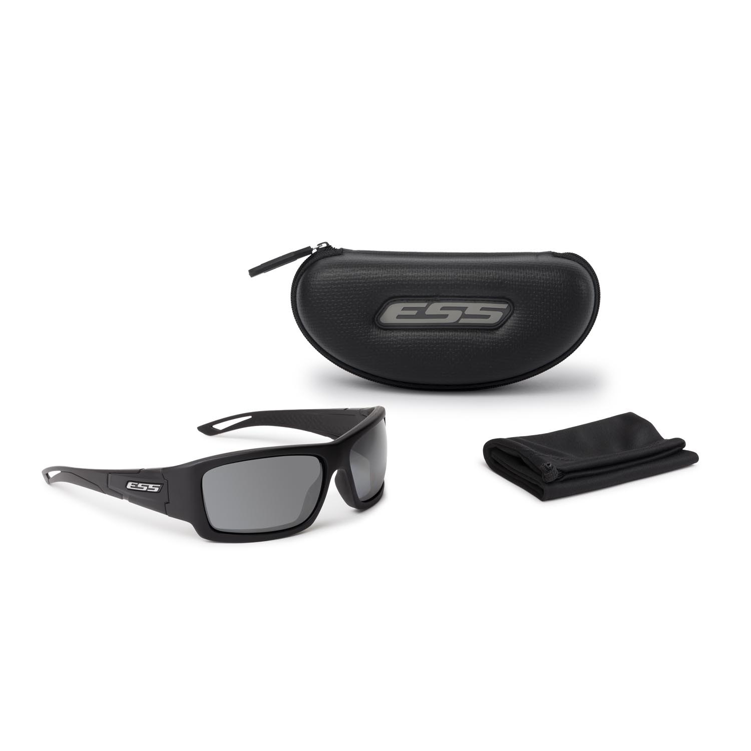 ESS Credence Black Sunglasses with Smoke Grey Lenses
