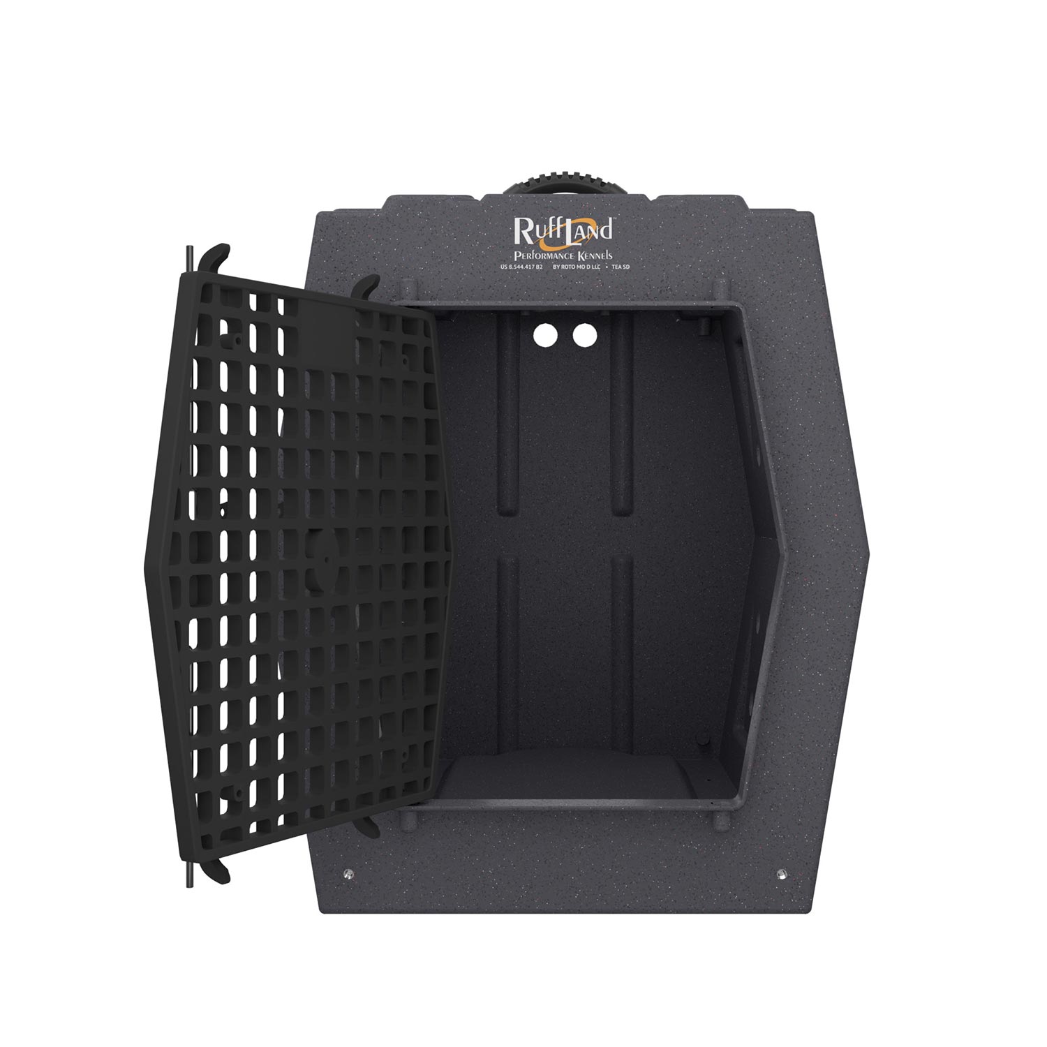 RUFF LAND KENNELS LARGE KENNEL, DOUBLE DOOR, FRONT AND BACK