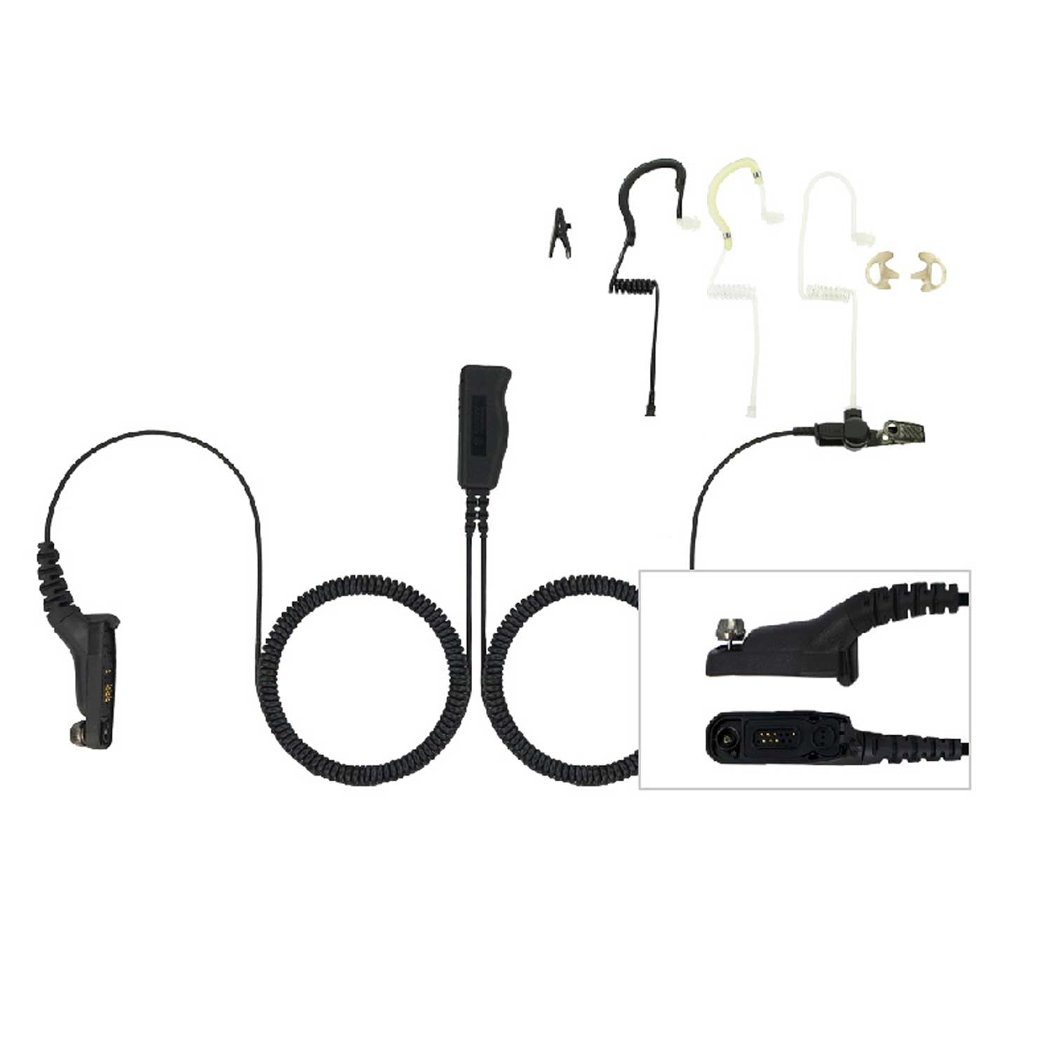 Earhugger 2 Wire Kit for Motorola- Turbo/APX/XPR