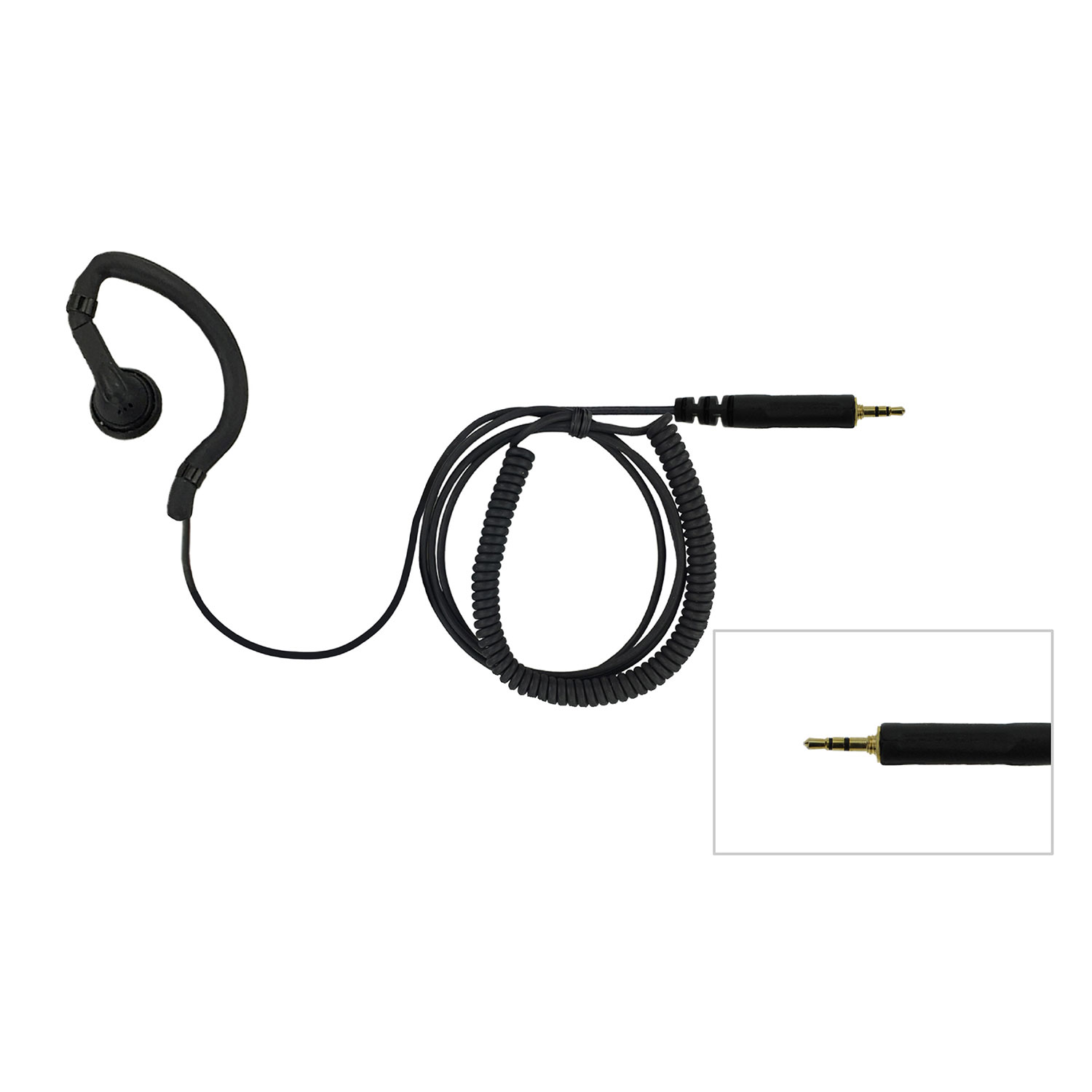 EarHugger S-Series Earpiece with 40 Straight Cord, 3.5mm Th