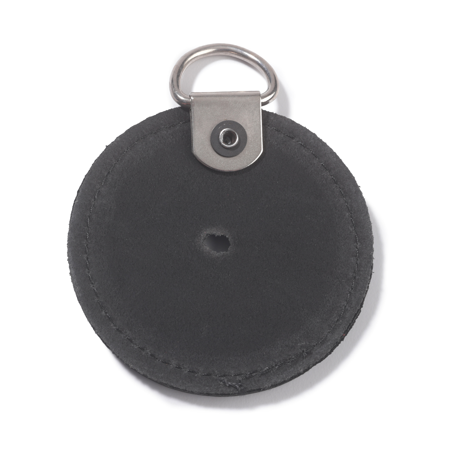 BOSTON LEATHER ROUND K9 BADGE HOLDER WITH D-RING