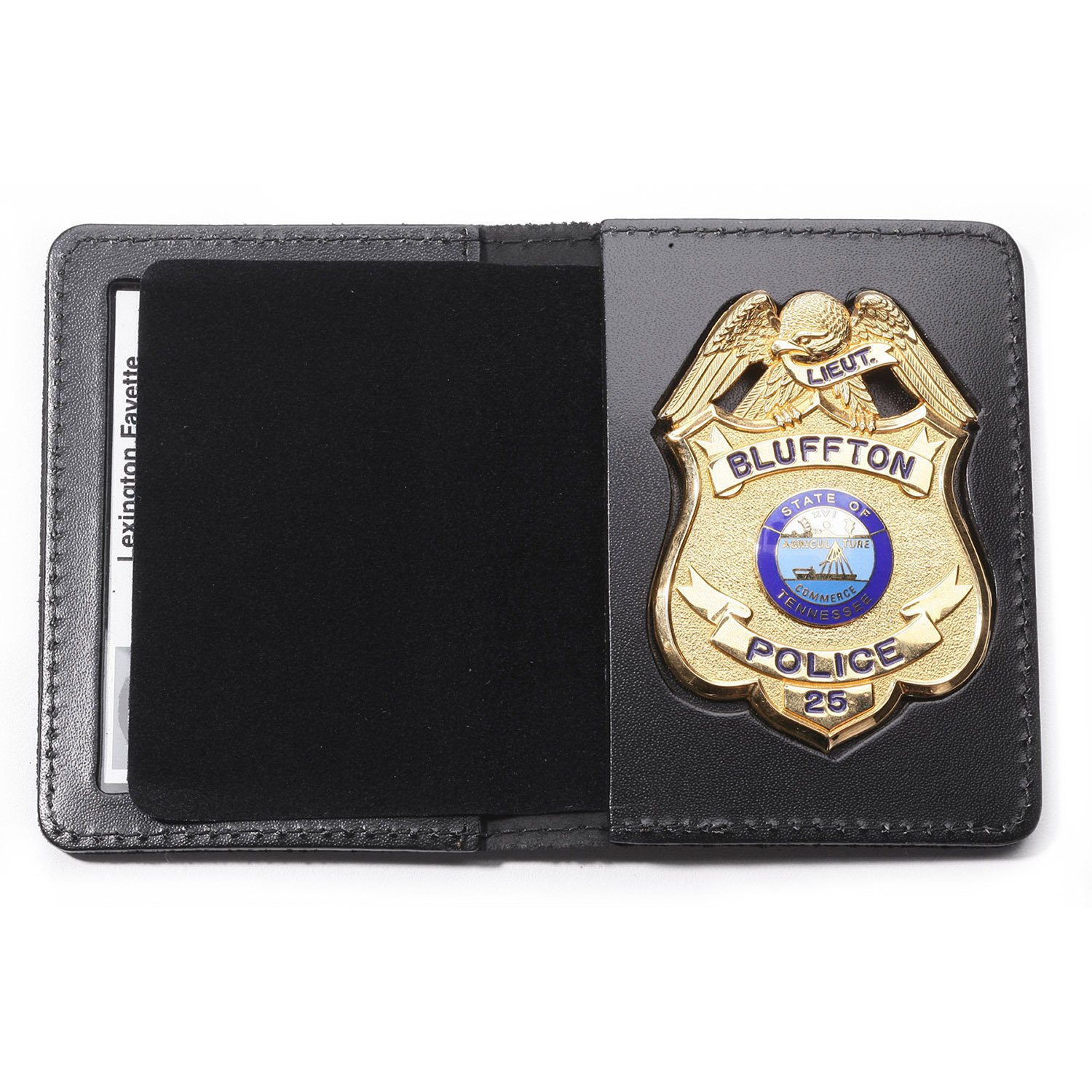 Perfect Fit Duty Leather Book Style Badge Case