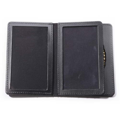 Perfect Fit Duty Leather Recessed Badge and Double ID Case
