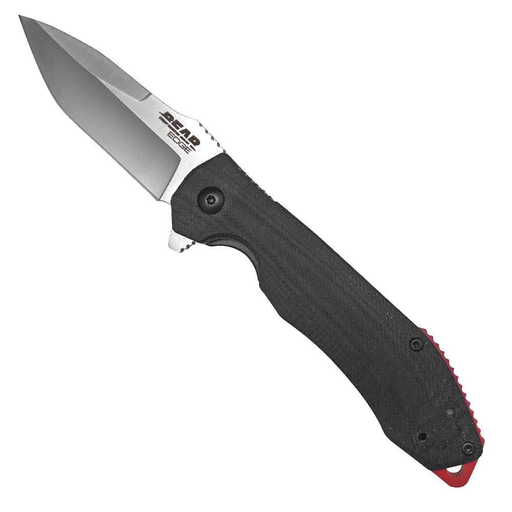 Bear Edge 61122 4.5" Black Aluminum Assisted Opening Framelo