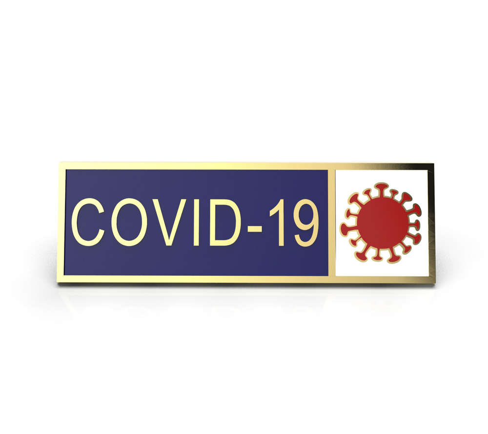 SMITH & WARREN COVID-19 SERVICE AWARD BAR W/ 2 SECTIONS & LO
