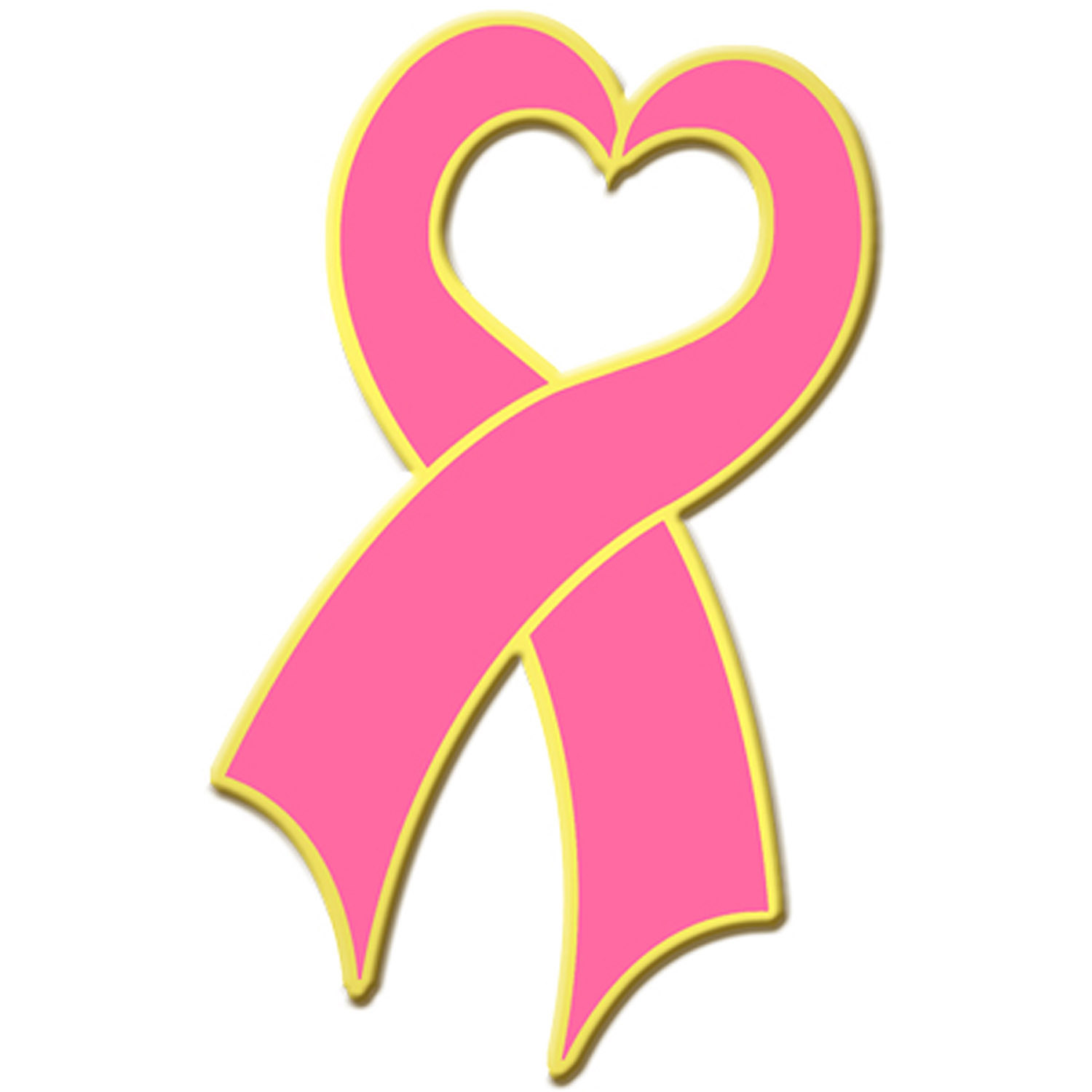 Blackinton Gold Plate Breast Cancer Awareness Heart Ribbon L
