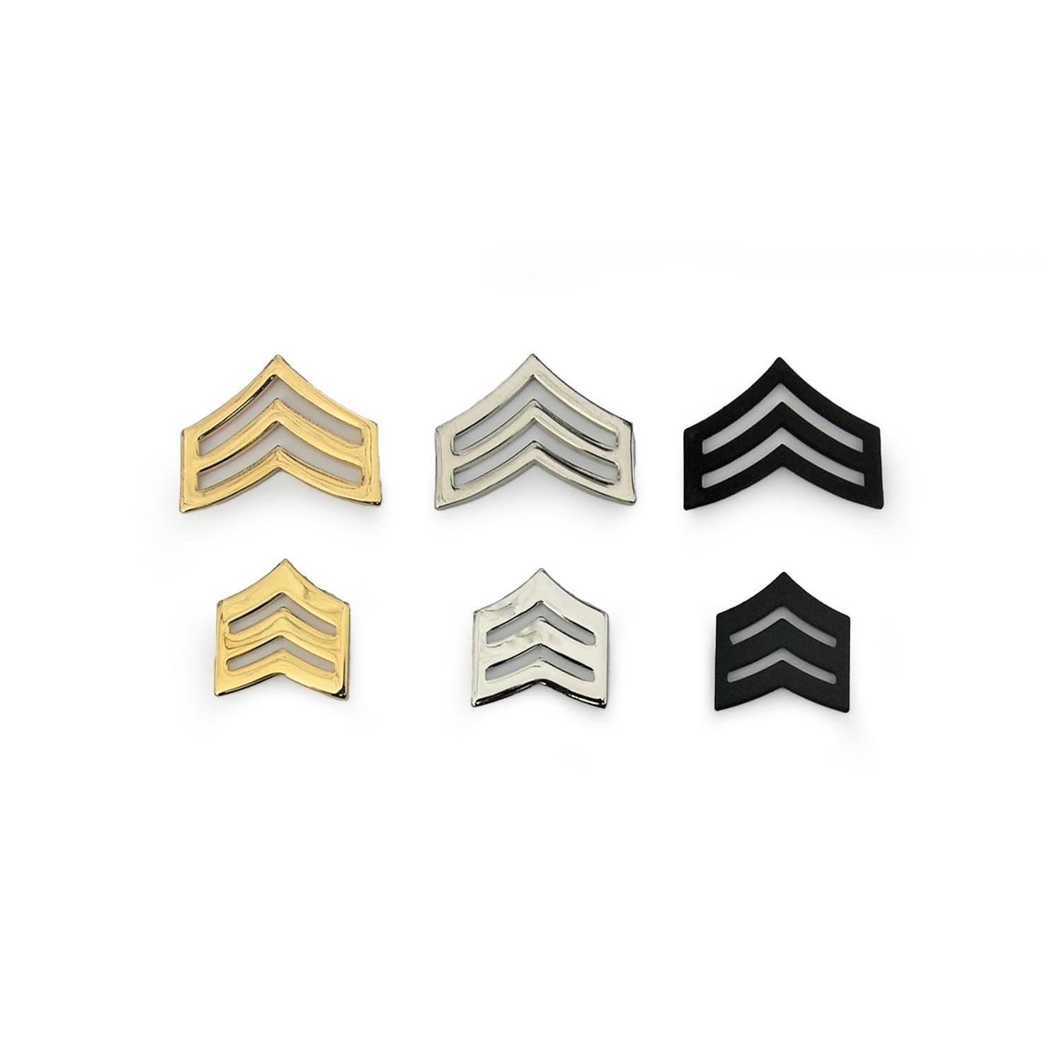 Eiseman-Ludmar " Sergeant Chevron Collar Brass