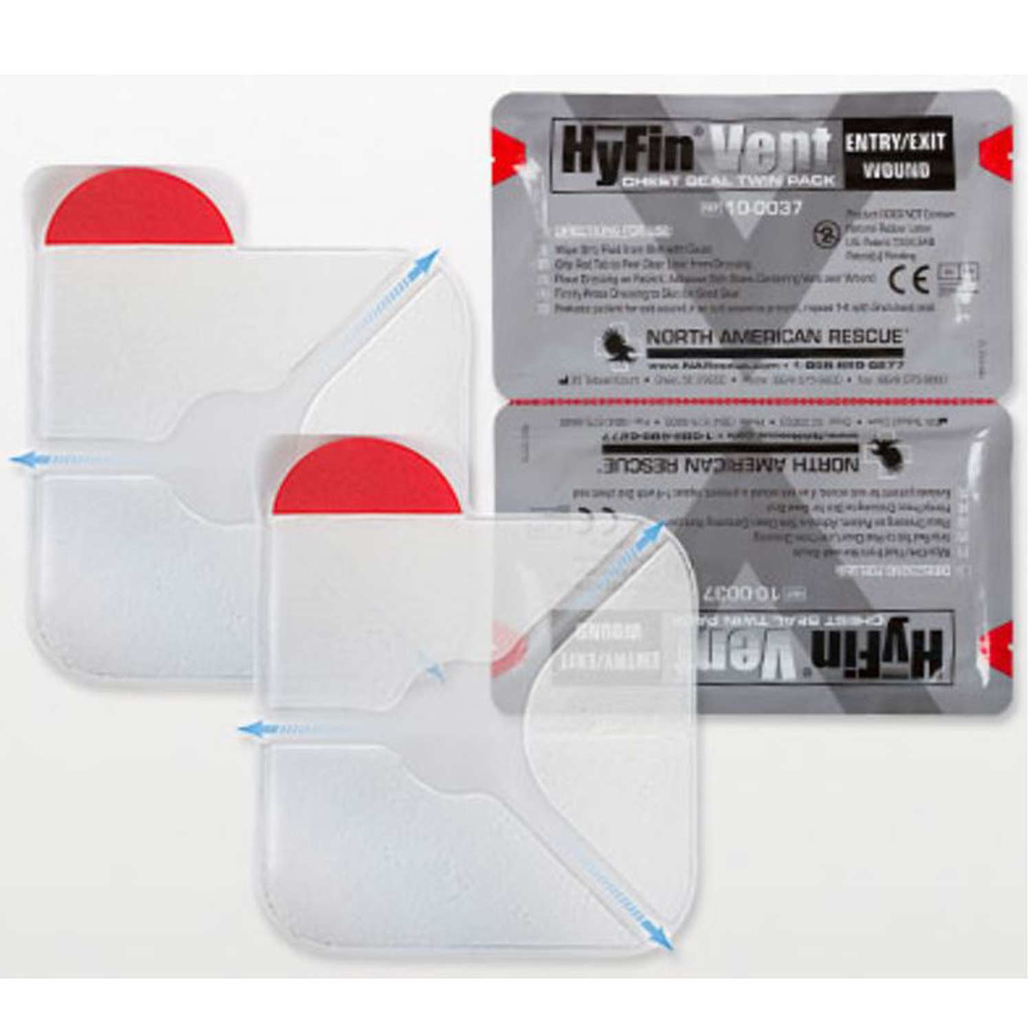 North American Rescue Hyfin Chest Seal (Twin Pack)