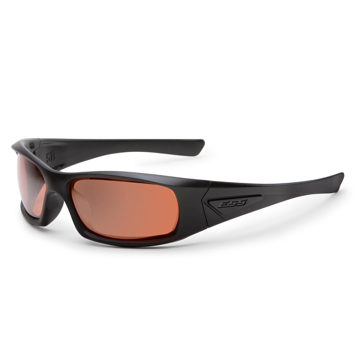 ESS 5B Black Sunglasses w/ Polarized Mirror Gray Lenses