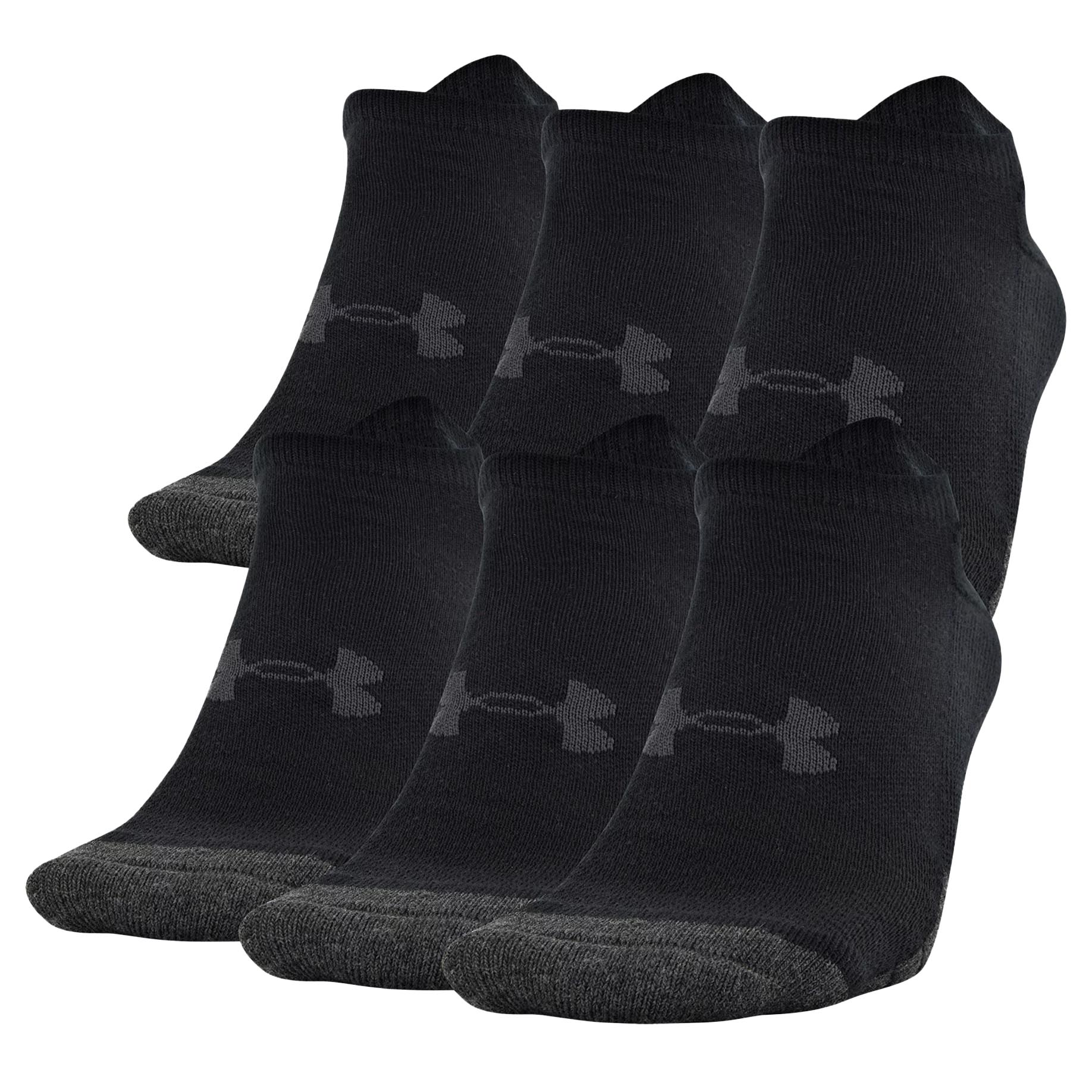 Under Armour Performance Tech No Show Socks (6 pack)