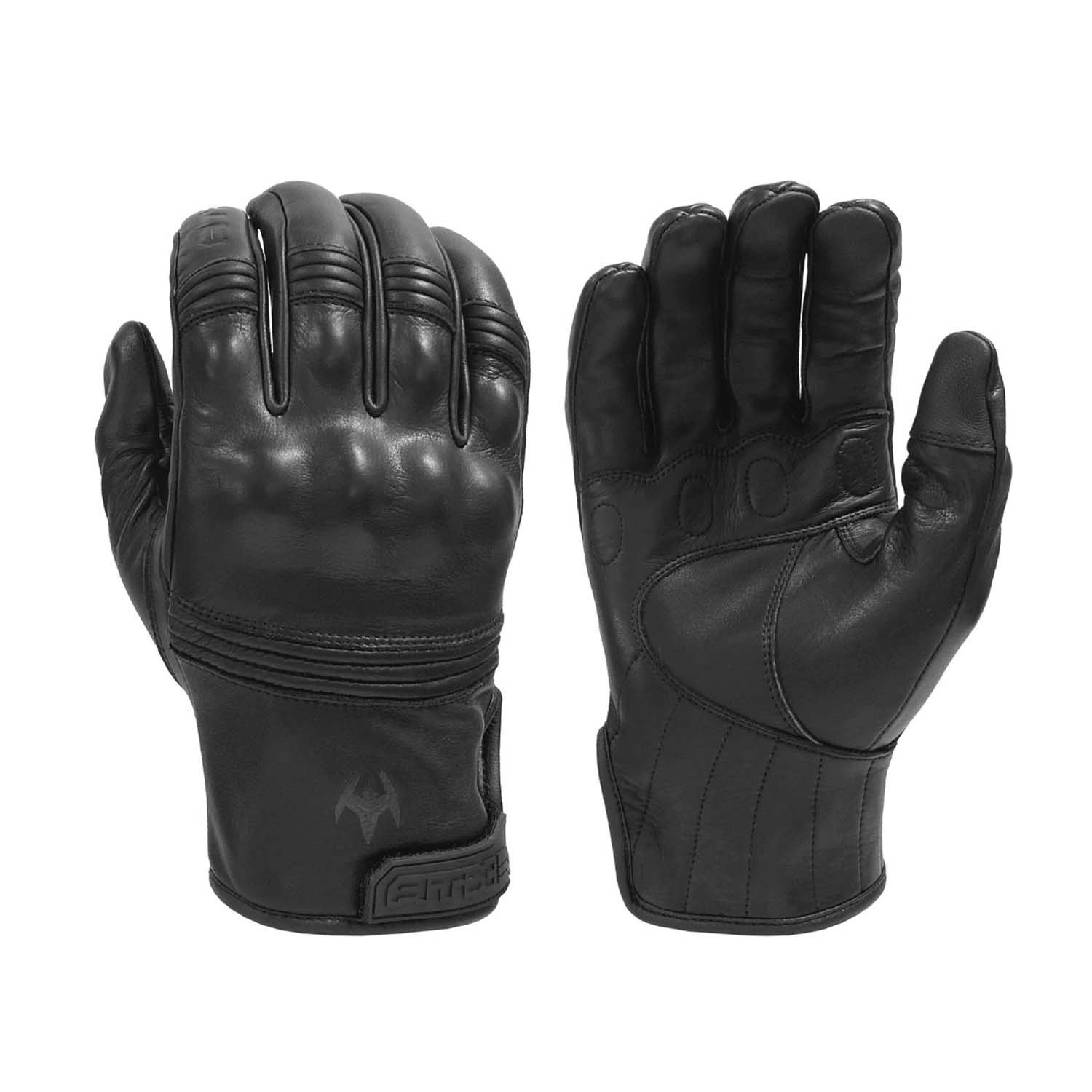 Damascus All-Leather Duty Gloves w/ Knuckle Armor