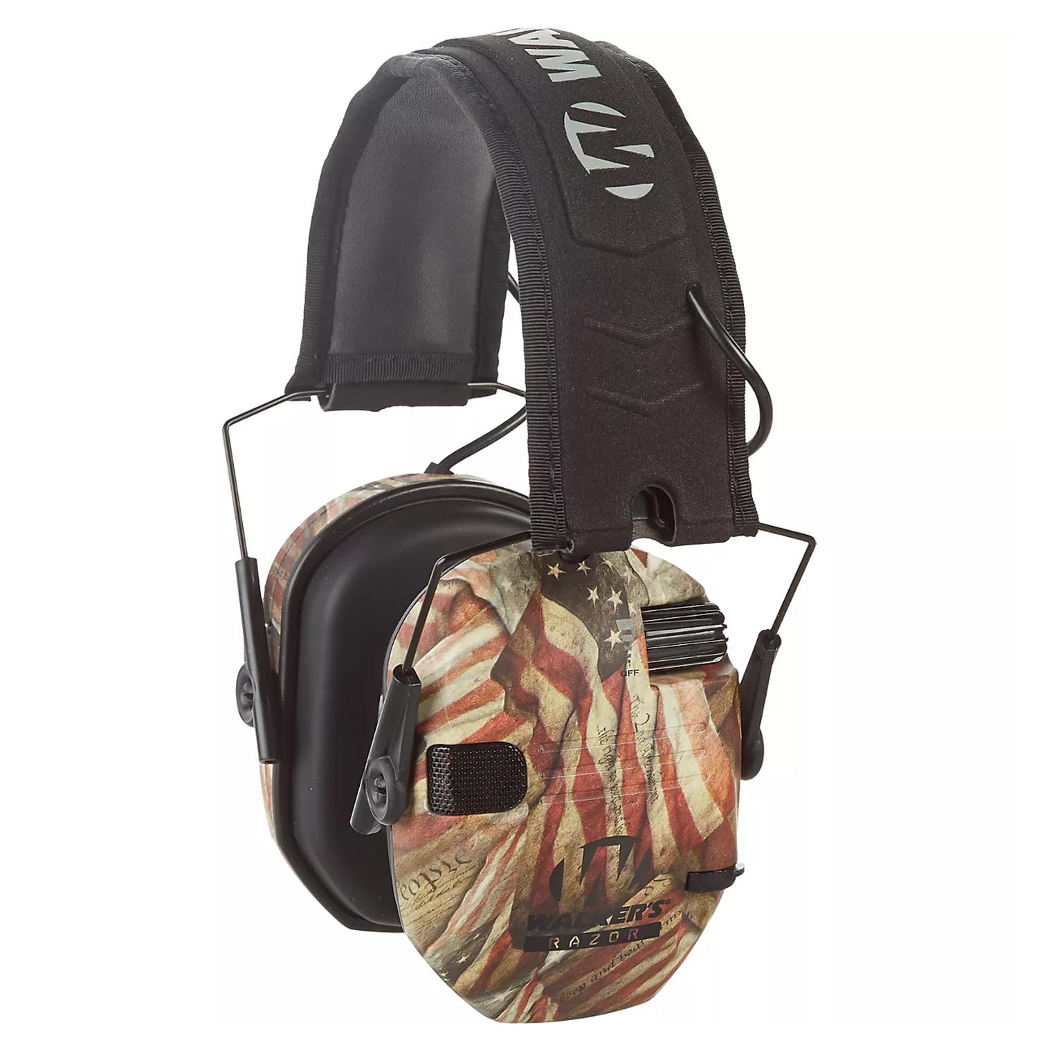 Walker's Razor Slim Electronic Shooting Muffs, American Flag