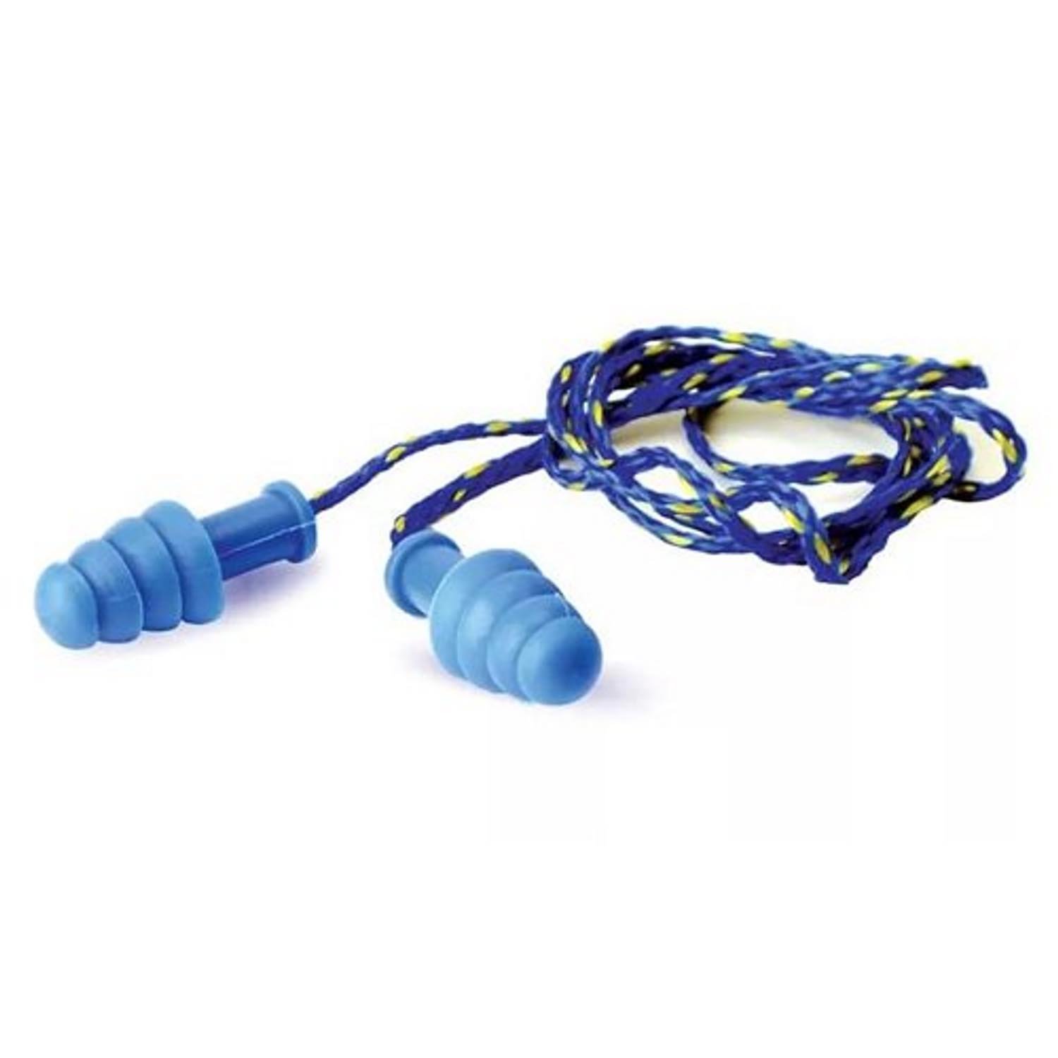 Walker's NRR 27 DB 23" Nylon Braided Rubber Ear Plugs