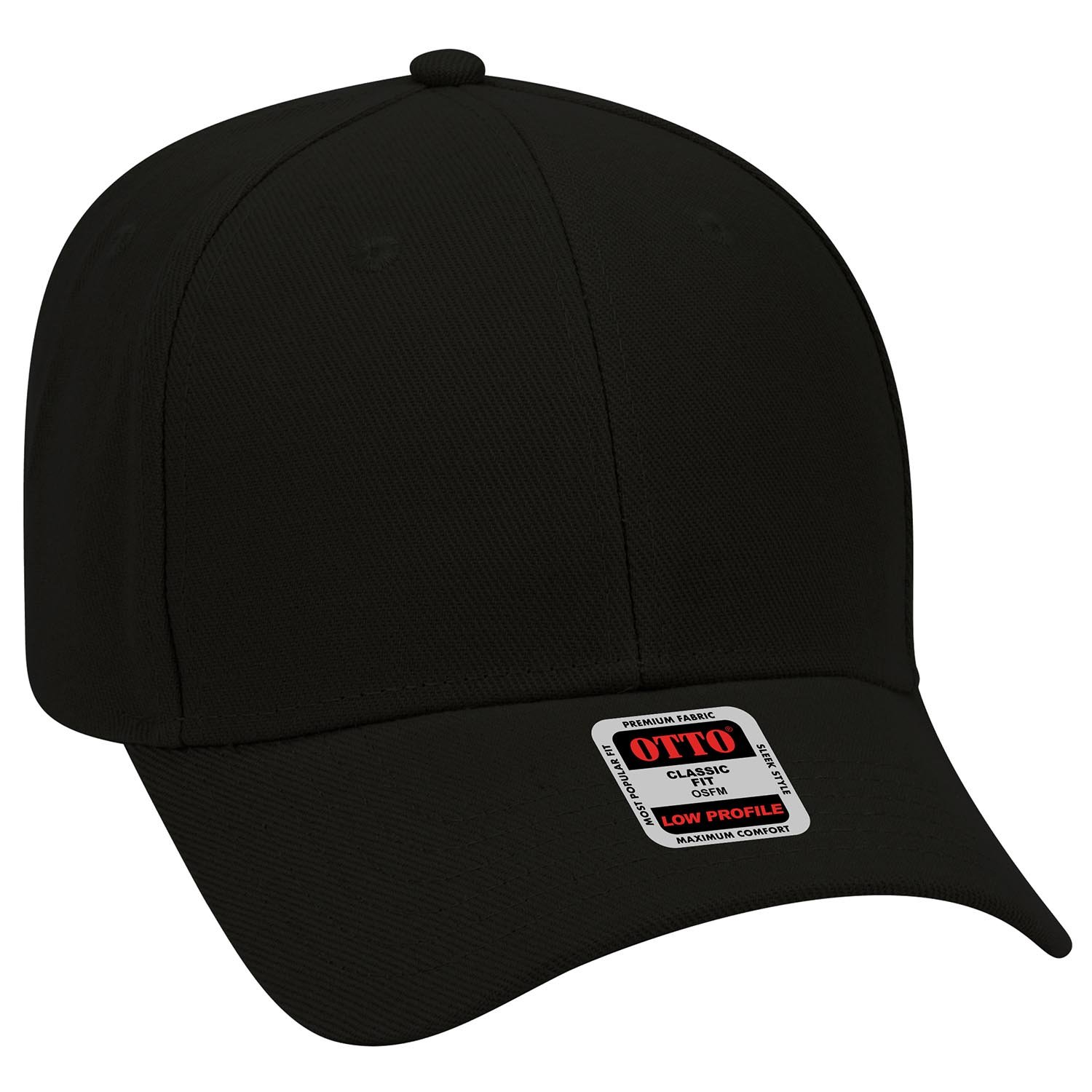 OTTO 100% Polyester 6 Panel Low Profile Baseball Cap