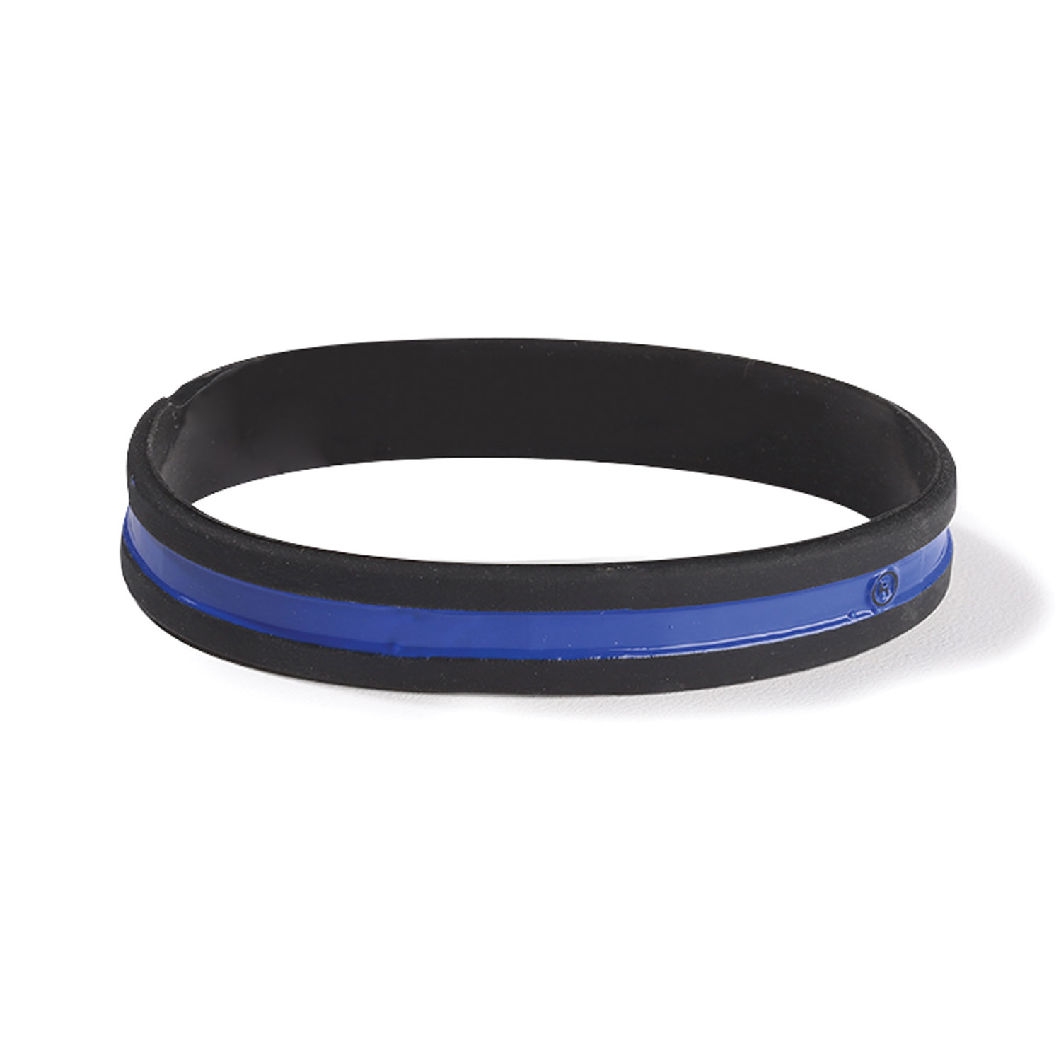 Blue Line Rubber Bracelet
