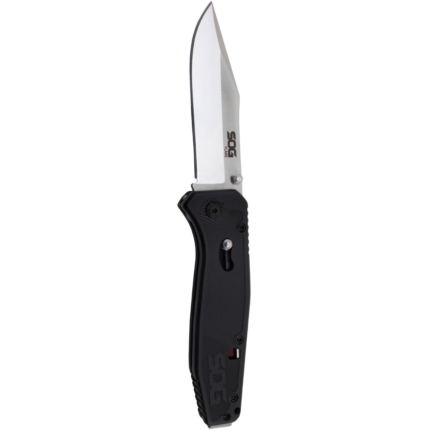 SOG Flare Satin Straight Edge Knife