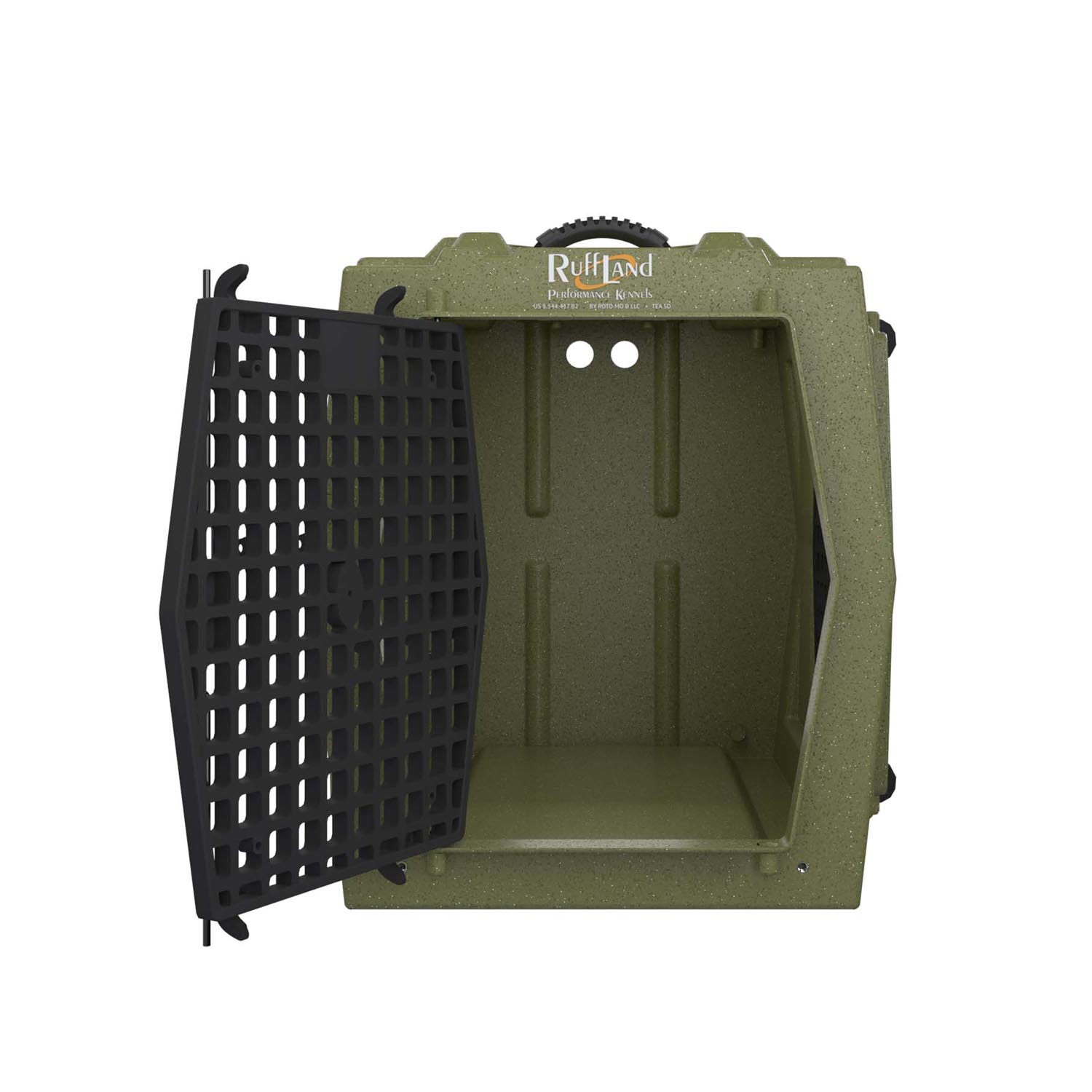RUFF LAND KENNELS INTERMEDIATE DOUBLE DOOR, FRONT AND RIGHT