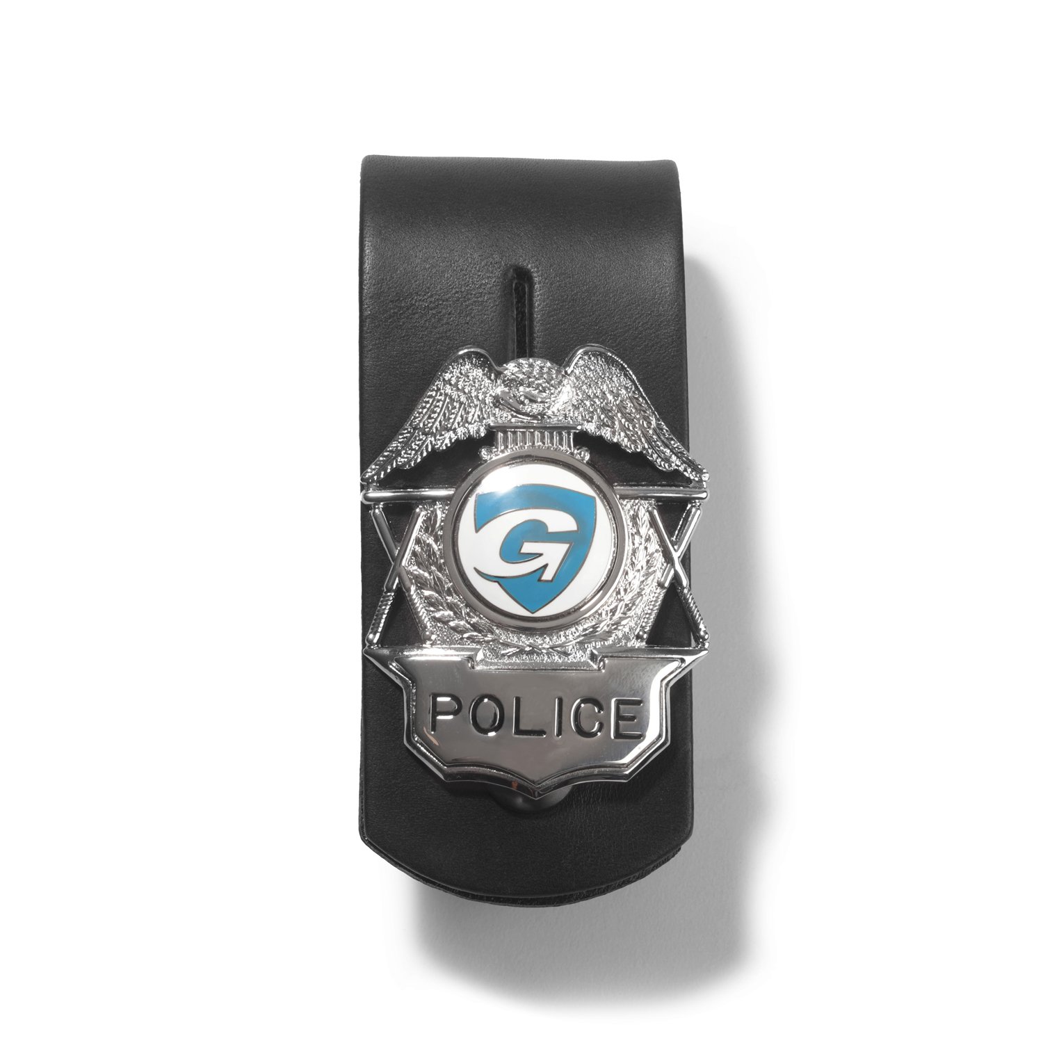 Boston Leather K9 Badge Holder