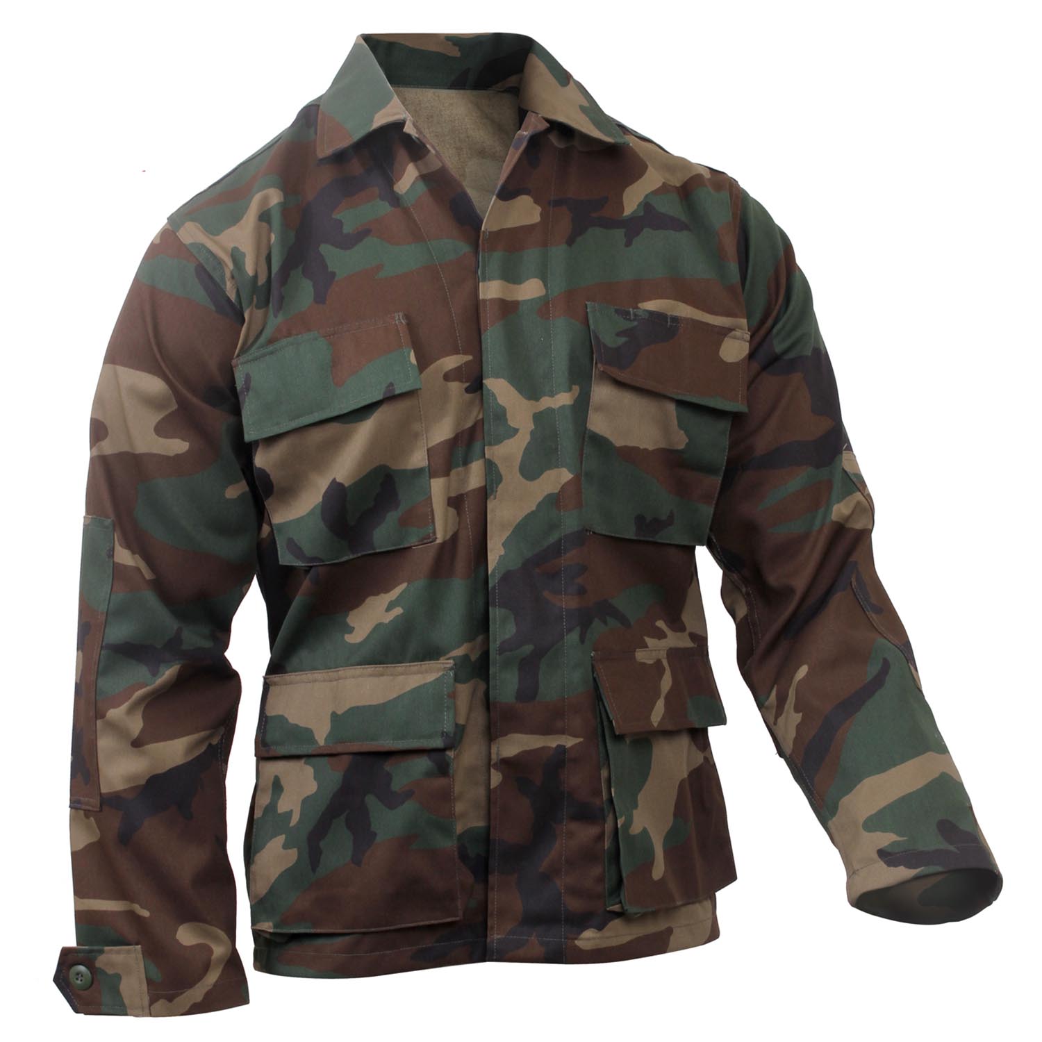 Rothco Woodland Camo Twill BDU Shirt