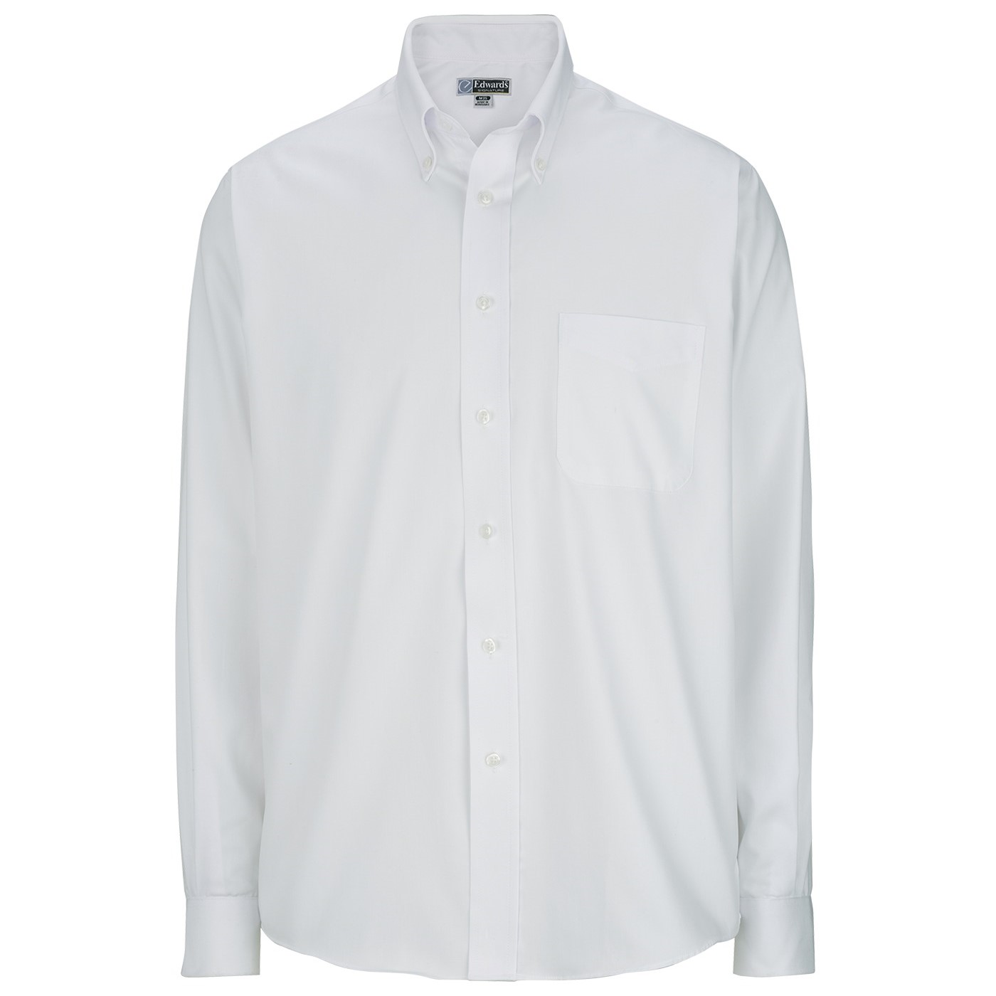 Edwards Pinpoint Oxford Long Sleeve Dress Shirt