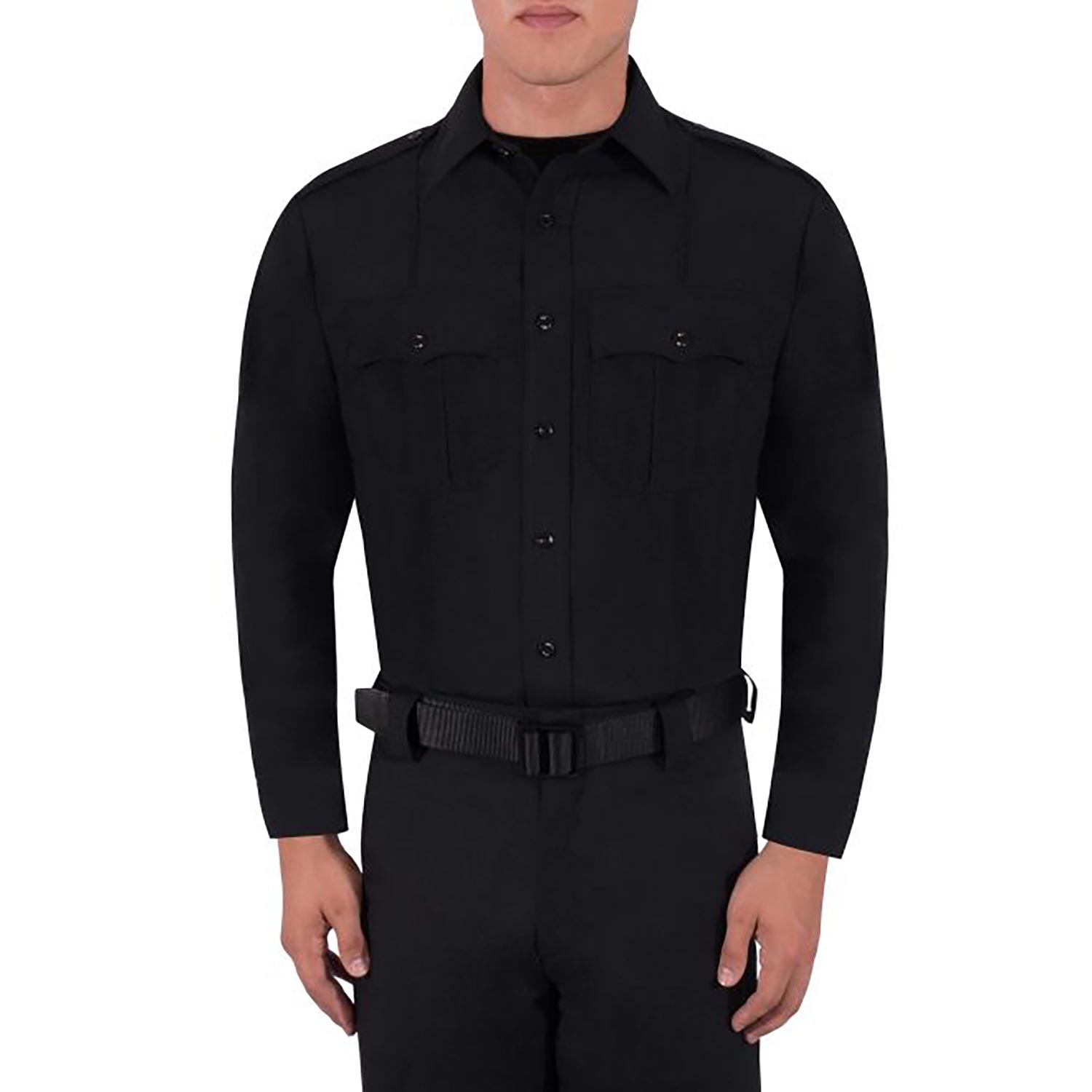 Blauer ClassAct Polyester Wool Long Sleeve Shirt