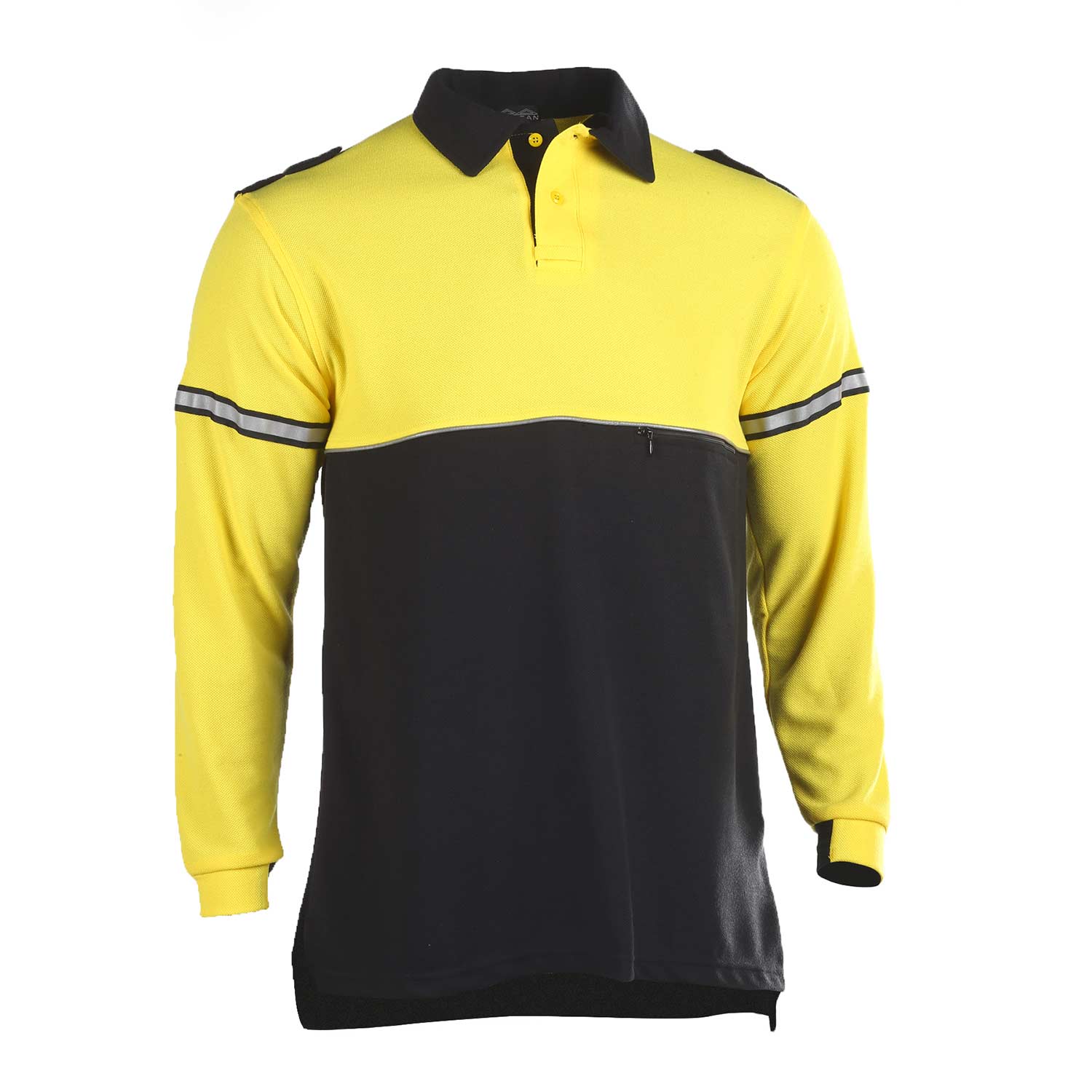 MOCEAN LONG SLEEVE TWO TONE COLORED BIKE POLO