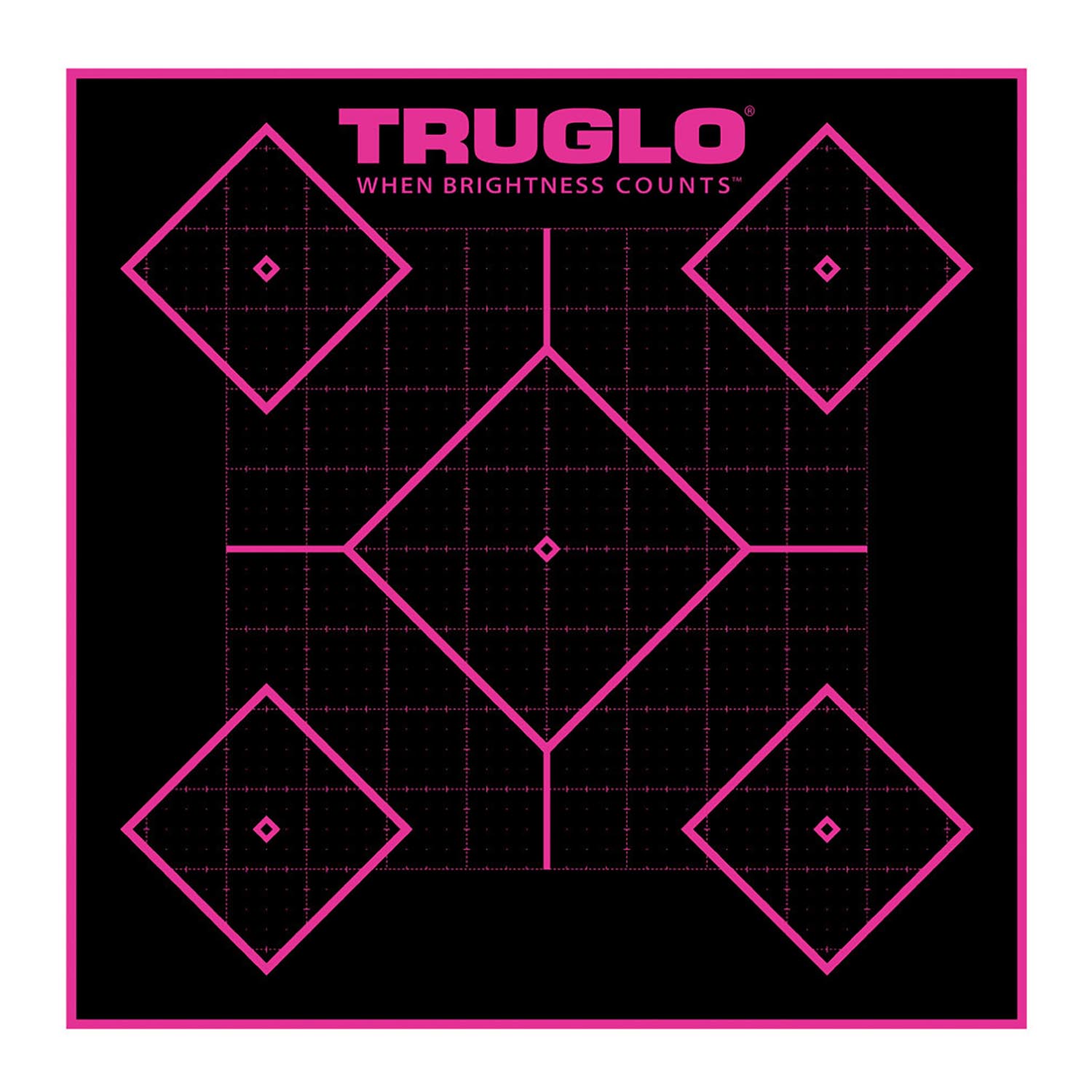 TruGlo 5-Diamond 12x12 Pink Target