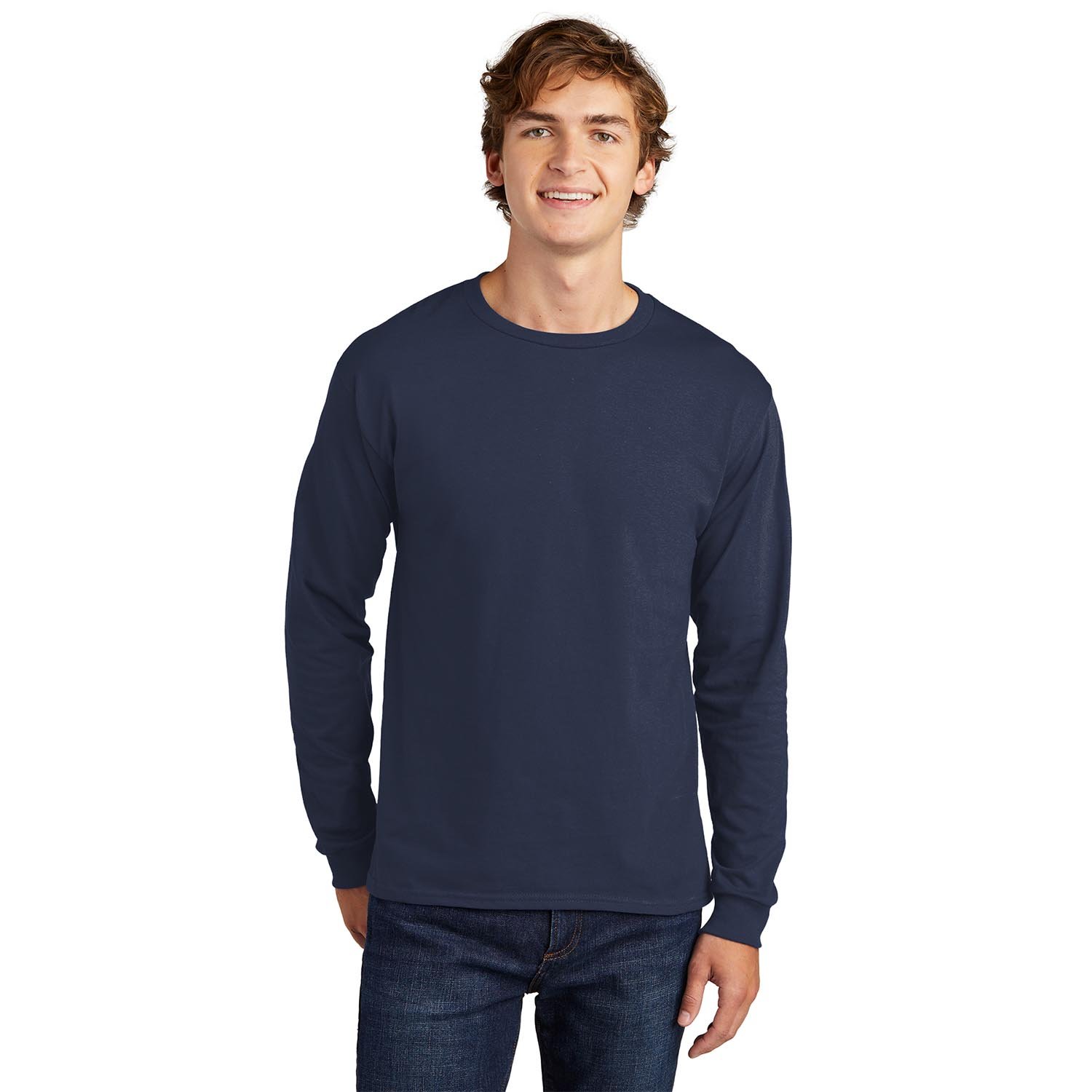 Hanes Essential-T Cotton Long Sleeve T-Shirt