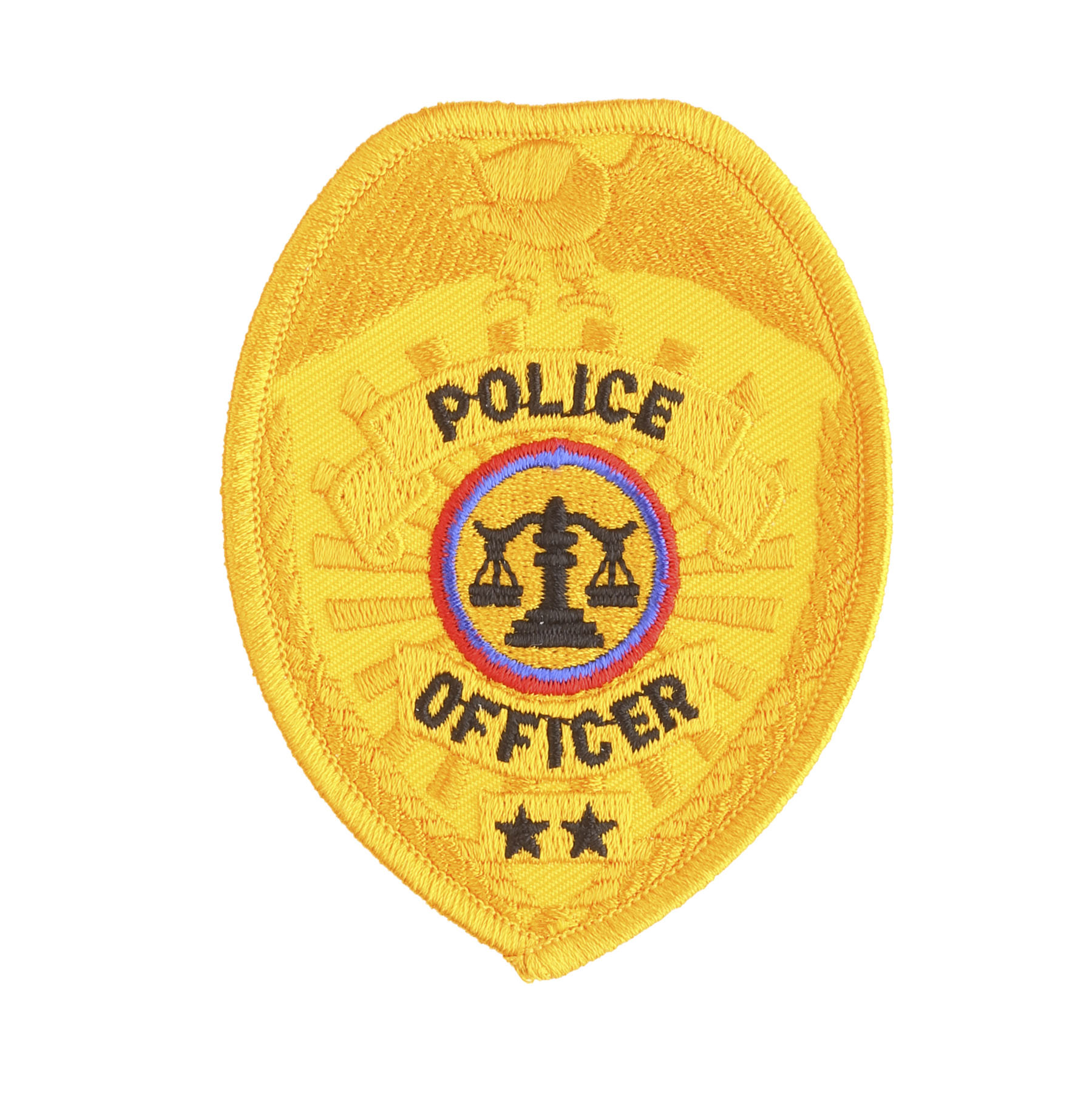 Hero's Pride Gold Shield Police Officer Chest Patch