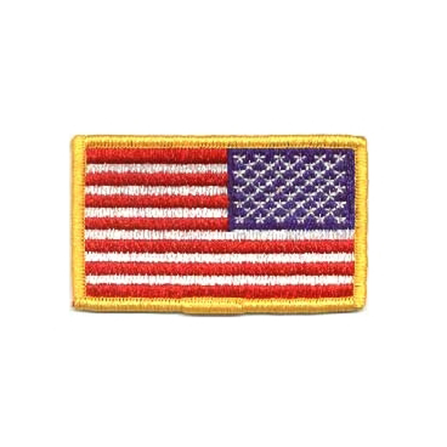 Military Patches: Reversed Flag Emblem for Right Sleeve
