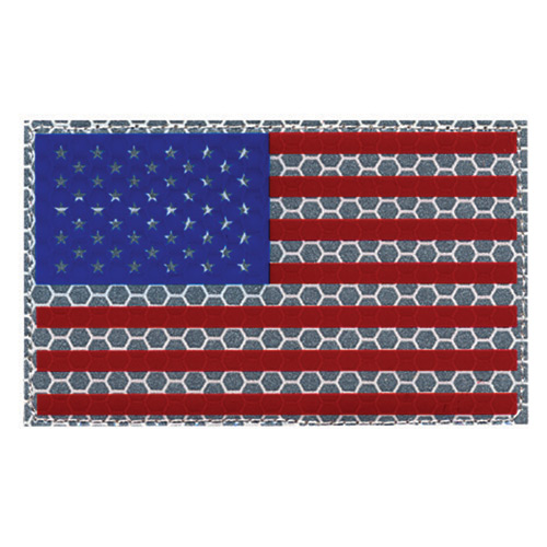 Hero's Pride IR US Flag Full Color with Hook and Loop Attach