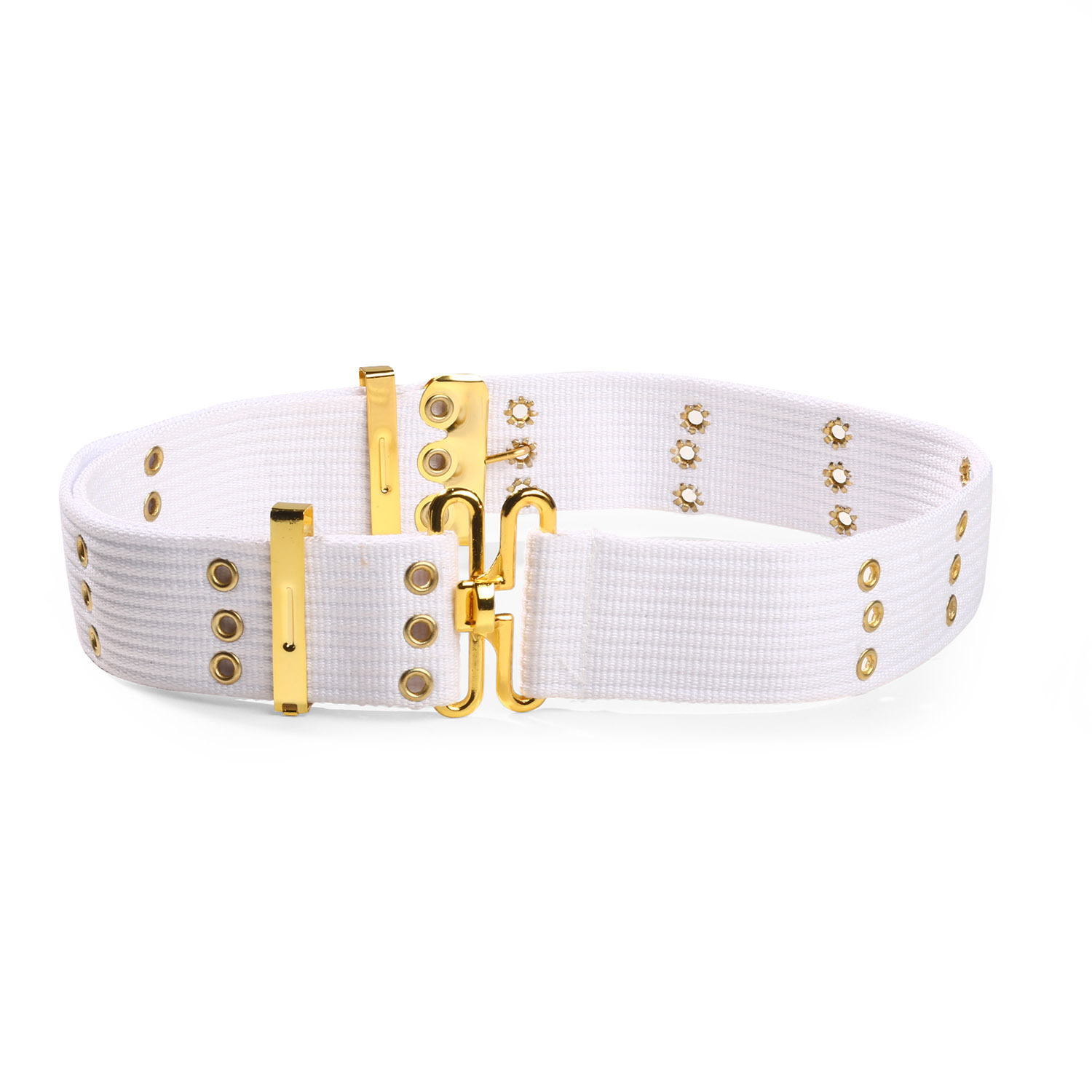 LawPro White Belt with Eyelets