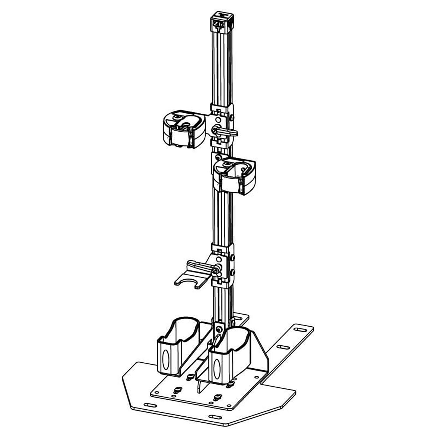 Jotto Desk Dual Weapon Rear Seat Mounted Vertical Gun Rack