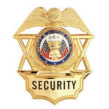 LawPro Security Nightsticks Hat Badge