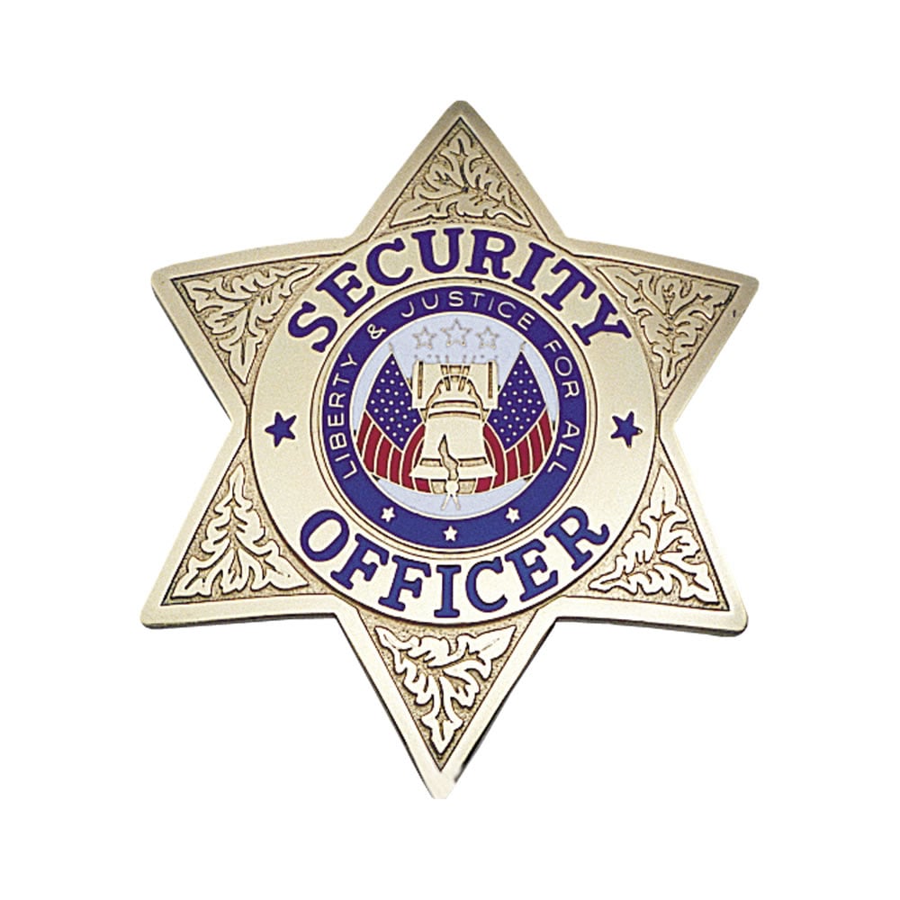 LawPro Deluxe Security Officer Six Point Star Badge