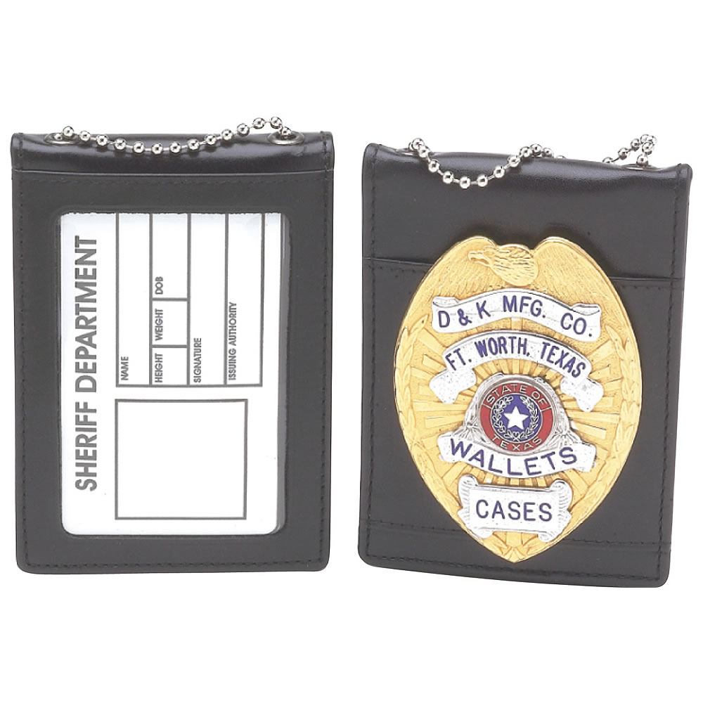 D&K Universal Badge  ID Holder with Chain
