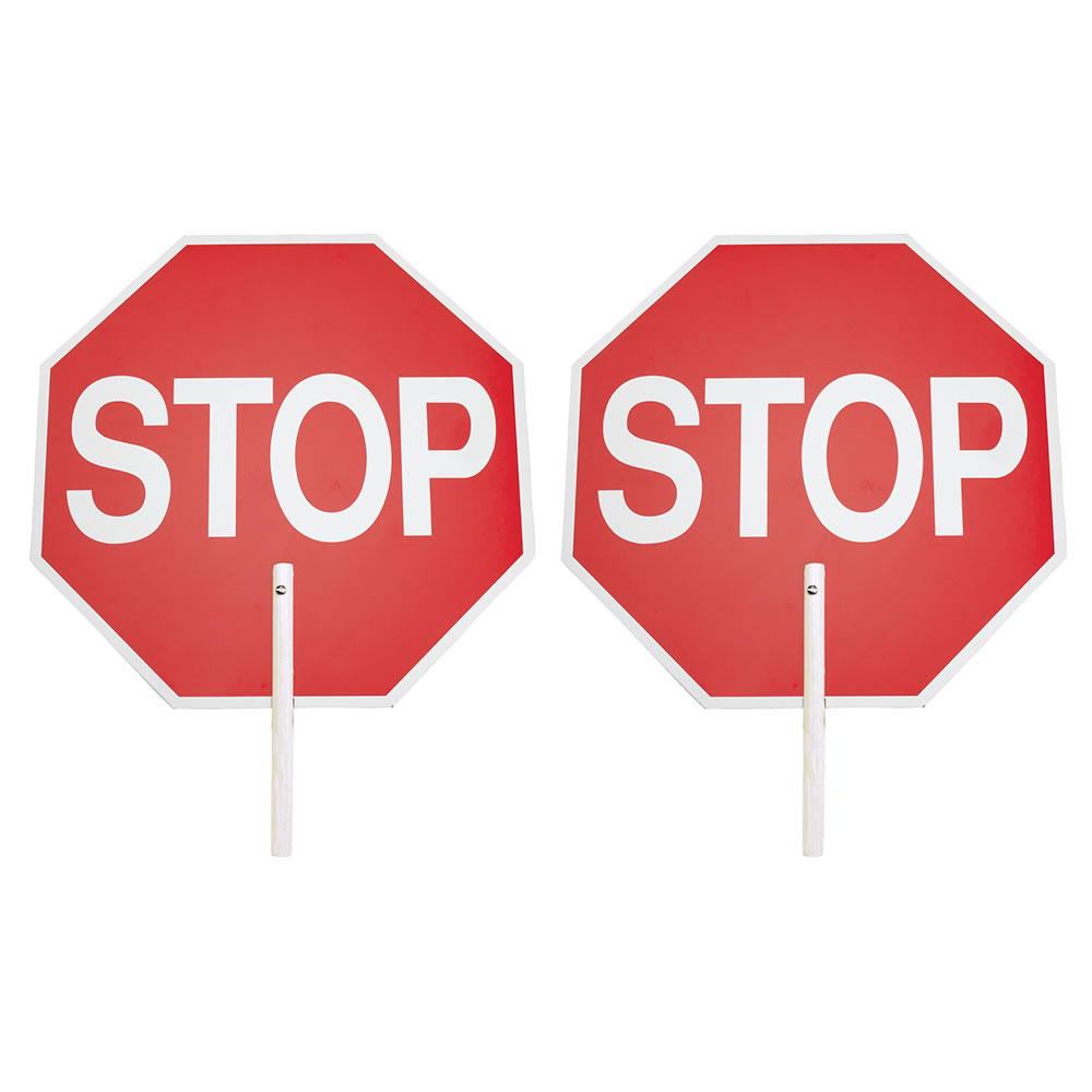 Safety Flag Company Stop/Stop Paddle Sign